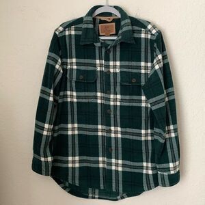 Outdoor Life Fleece Plaid Warm Men’s Shirt Size L